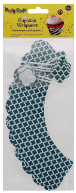 288 X PARTY CRAFT CUPCAKE WRAPPERS MOROCCAN