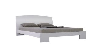 LORNA WHITE HIGH GLOSS DOUBLE BEDFRAME RRP £799