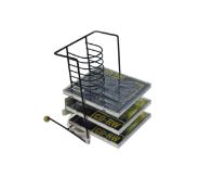 96 X 12 CD TOWER RACK BLACK MATT