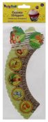 288 X PARTY CRAFT CUPCAKE WRAPPERS JUNGLE PALS