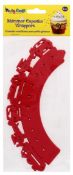288 X PARTY CRAFT SHIMMER CUPCAKE BOY'S TOYS-RED