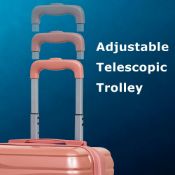 BULK LOT X5 SILVER 3 PIECE LUGGAGE SETS – LIGHTWEIGHT 360° SPINNER SUITCASES – BRAND NEW