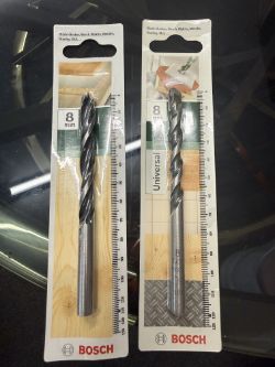 90 X GENUINE BOSCH 8MM DRILL BITS – BRAND NEW RETAIL PACKED