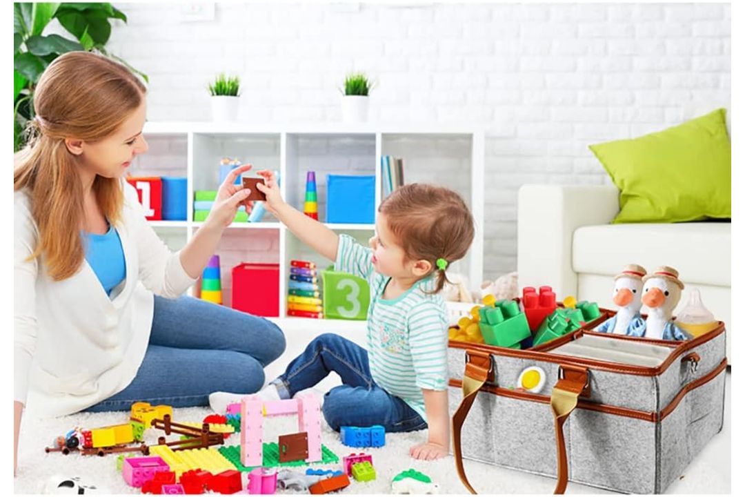 BABY NAPPY CADDY ORGANISER | BROWN STRIP - 300 PCS - PRICE RRP 8.99 - Image 5 of 6