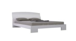 LORNA WHITE HIGH GLOSS DOUBLE BEDFRAME RRP £799
