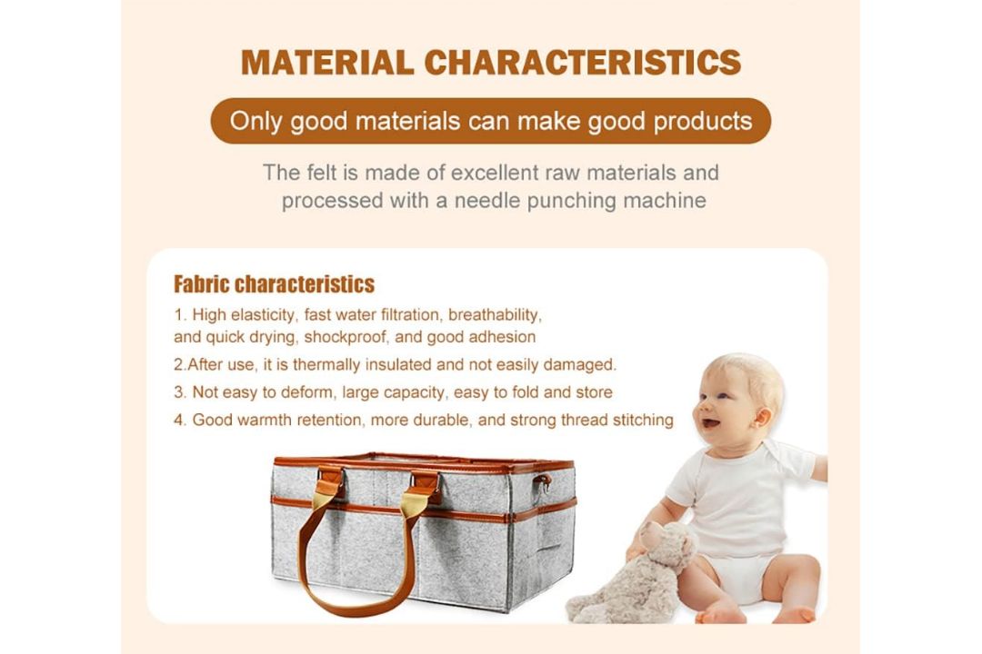 BABY NAPPY CADDY ORGANISER | BROWN STRIP - 300 PCS - PRICE RRP 8.99 - Image 4 of 6