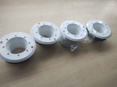 SET OF 4 SWIMMING POOL FLANGE THREADED WALL LIGHT REPLACEMENTS WITH NEW SEALS – HD53NL/1