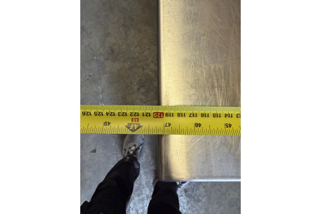 STAINLESS STEEL WORK TABLE C/W DRAWER - Image 2 of 5