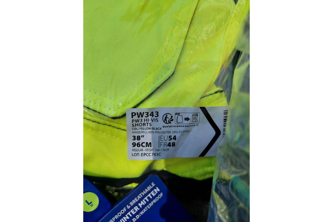 WORK WARE PALLET HIVIZ POLO SHIRTS SHORTS PANTS SAFTET TRAINERS GLOVES SOCKS - Image 8 of 8