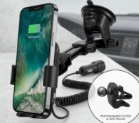 212 X BRAND NEW STK FUEL WIRELESS CAR CHARGER 10W, VENT+SUCK, USB-C, AUTO O/C