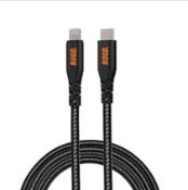 125 X BRAND NEW RUGD. RHINO POWER CABLE 1 - BULK USB-C-C, 3A, 60W PD