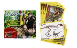 54 X 50PK DINOSAUR CARD & STICKERS