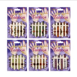 720 X TEMPORARY FASHION TATTOOS IN DISPLAY - GOLD RING