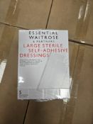 840 BOXES OF WAITROSE LARGE STERILE ADHESIVE DRESSING (5 PACKS) - 4200 DRESSINGS