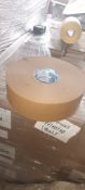 160 X ROLLS OF EXTRA LONG 500MTR BROWN PAPER TAPE 72MM
