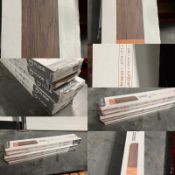 4 X MY FLOOR VILLA LAMINATE FLOORING BOARD 12MM DARK OAK AC5/33