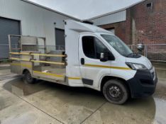 **(ONLY 72K MILEAGE)** 2021 PEUGEOT BOXER 2.2 HDI DROPSIDE LORRY MANUAL DIESEL WHITE