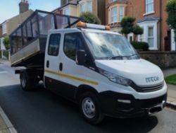 **(ONLY 55K MILEAGE)** 2017 IVECO DAILY 35C12D 2.3L DIESEL MANUAL CHASSIS CAB WHITE