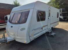 2007 LUNAR CONNOISSEUR FREESTAR EBW 4 BERTH FIXED BED TOURING CARAVAN >>--NO VAT ON HAMMER--<<