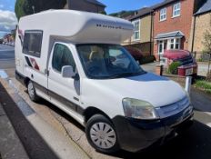 2005 CITROEN BERLINGO 800D LX 1.9 DIESEL MANUAL PLATFORM CAB WHITE >>--NO VAT ON HAMMER--<<
