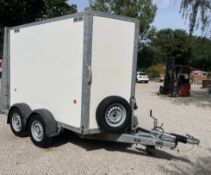 IFOR WILLIAMS BV85G TWIN AXLE BOX TRAILER >>--NO VAT ON HAMMER--<<