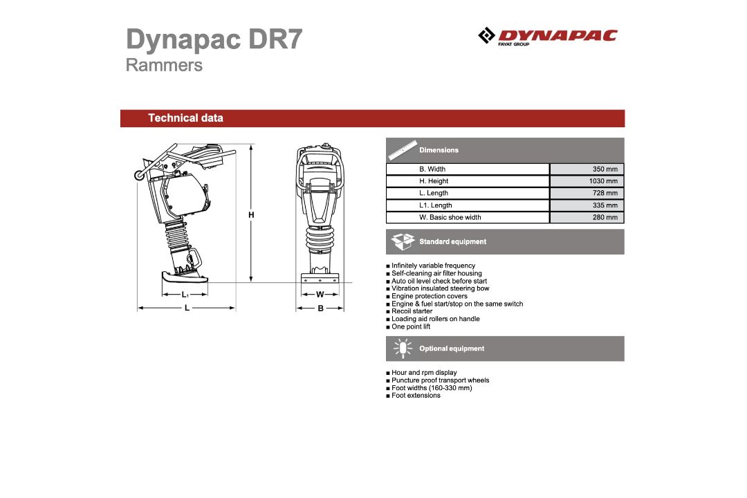UNUSED 2023 DYNAPAC DR7 TRENCH RAMMER - HONDA GX100 ENGINE - Image 5 of 5