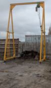 HEAVY DUTY OVERHEAD GANTRY CRANE – BUILT FOR HGV WORKSHOPS