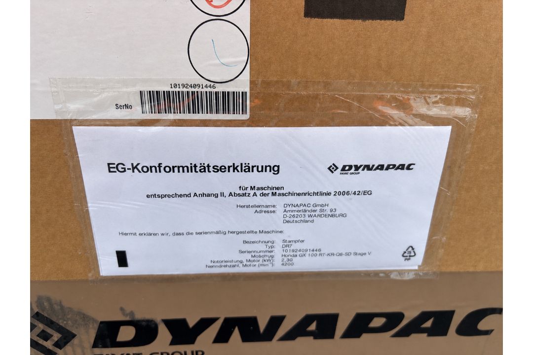 UNUSED 2023 DYNAPAC DR7 TRENCH RAMMER - HONDA GX100 ENGINE - Image 2 of 5