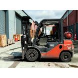 2019 TOYOTA 02-8FGF25 LP GAS FORKLIFT – 2500KG CAPACITY