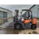 2017 DOOSAN D25 GP 2.5T DIESEL FORKLIFT – TRIPLEX MAST