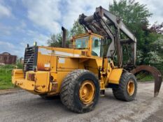 1998 VOLVO L180C LOG TIMBER GRAB HANDLER WHEELED LOADING SHOVEL LOADER