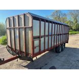 JOHNSTON BROTHERS LIVESTOCK CATTLE STOCK BOX TRAILER