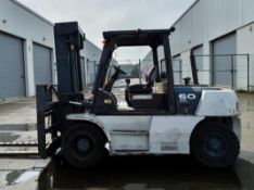 2012 DOOSAN D60S-5 DIESEL FORKLIFT 6T 3500MM LIFT SIDE SHIFT FORK POSITIONER