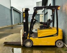 **(INCLUDES CHARGER)** 2017 YALE ERP20VFLWBE2030 ELECTRIC FORKLIFT