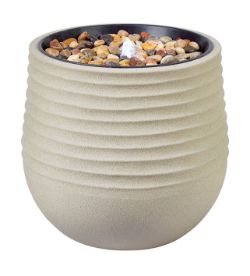 WATER FEATURE GARDEN SUMMER VASE WATER BIRD BATH WITH LEDS INDOOR/OUTDOOR