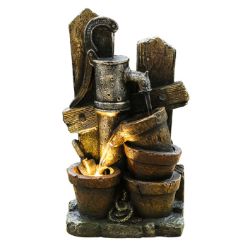 34.5CM 4 LED LOW VOLTAGE PUMP WATER FEATURE