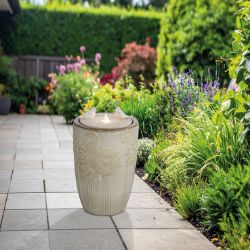SKANE WATER FEATURE GLAZED CERAMIC WATER FOUNTAIN HOME AND GARDEN DECORATION