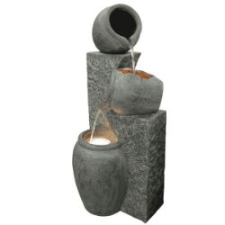WATER FEATURE WATER FEATURE CASCADING POTS WITH LEDS