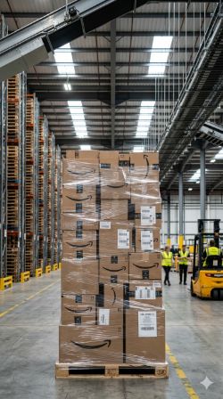 PALLET OF AMAZON MERCHANDISE MAINLY NEW STOCK MIXED WITH CUSTOMER RETURNS CHOSEN AT RANDOM