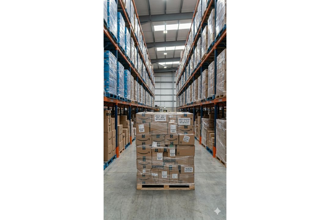 PALLET OF AMAZON MERCHANDISE MAINLY NEW STOCK MIXED WITH CUSTOMER RETURNS CHOSEN AT RANDOM