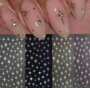 576 X NAIL APPLIQUE ART- STARBURST