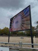 OVC P10 OUTDOOR LED SCREEN - X 9 CABINETS WHICH MAKES A 3072MM X 2124MM SCREEN.