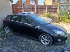 2011 FORD FOCUS ZETEC TDCI 1.6 DIESEL MANUAL HATCHBACK IN BLACK >>--NO VAT ON HAMMER--<<