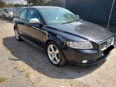 2012 VOLVO S40 R-DESIGN EDITION D2 1.6 DIESEL MANUAL SALOON BLACK >>--NO VAT ON HAMMER--<<