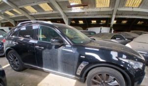 2013 INFINITI FX30D AUTO 2993CC DIESEL BLACK SUV >>--NO VAT ON HAMMER--<<