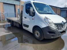 2018 RENAULT TRUCKS MASTER 35 LWB 2.3 DCI MANUAL DIESEL CHASSIS CAB IN WHITE>>--NO VAT ON HAMMER--<<