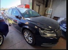2014 VOLKSWAGEN PASSAT EXECUTIVE TDI BMT 1.6 DIESEL MANUAL ESTATE BLACK >>--NO VAT ON HAMMER--<<
