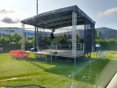 2014 ALSPAW TRAILER STAGE 7.5M X 6M WITH PA WINGS – READY TO WORK >>--NO VAT ON HAMMER--<<