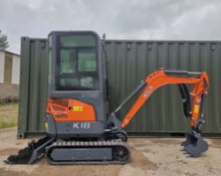NEW KGX K18 1.8 TON MINI EXCAVATOR – KUBOTA ENGINE – QUICK COUPLER – 3 BUCKETS