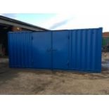20FT USED STORAGE CONTAINER – SIDE ACCESS, PLY LINED & WIRED